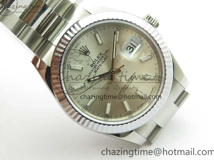 Edition DateJust 41 VSF 904L VS3235 Silver Bracelet 126334 Best on Dial 1:1 SS Oyster 0506